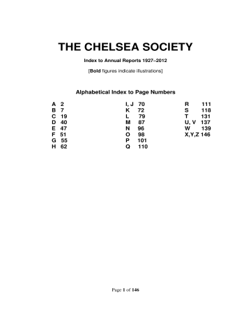 THE CHELSEA SOCIETY  Manualzz