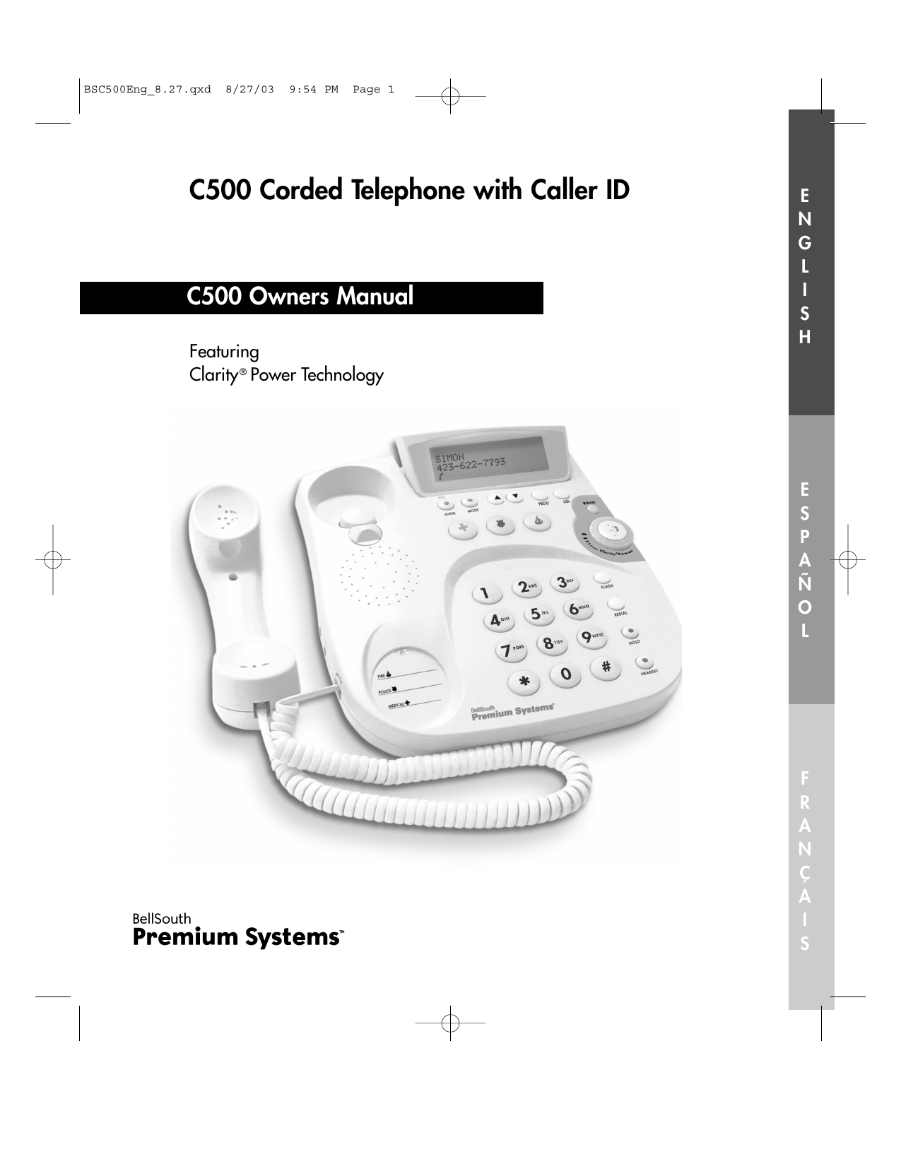 BellSouth C500 User manual Manualzz