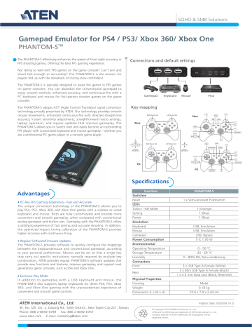 Gamepad Emulator for PS4 / PS3/ Xbox 360/ Xbox One  Manualzz