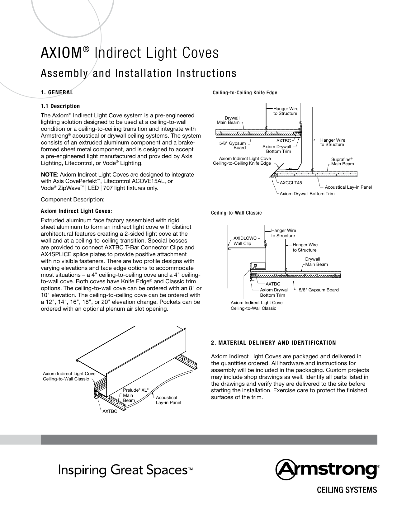 Axiom Indirect Light Coves Installation Manualzz Com