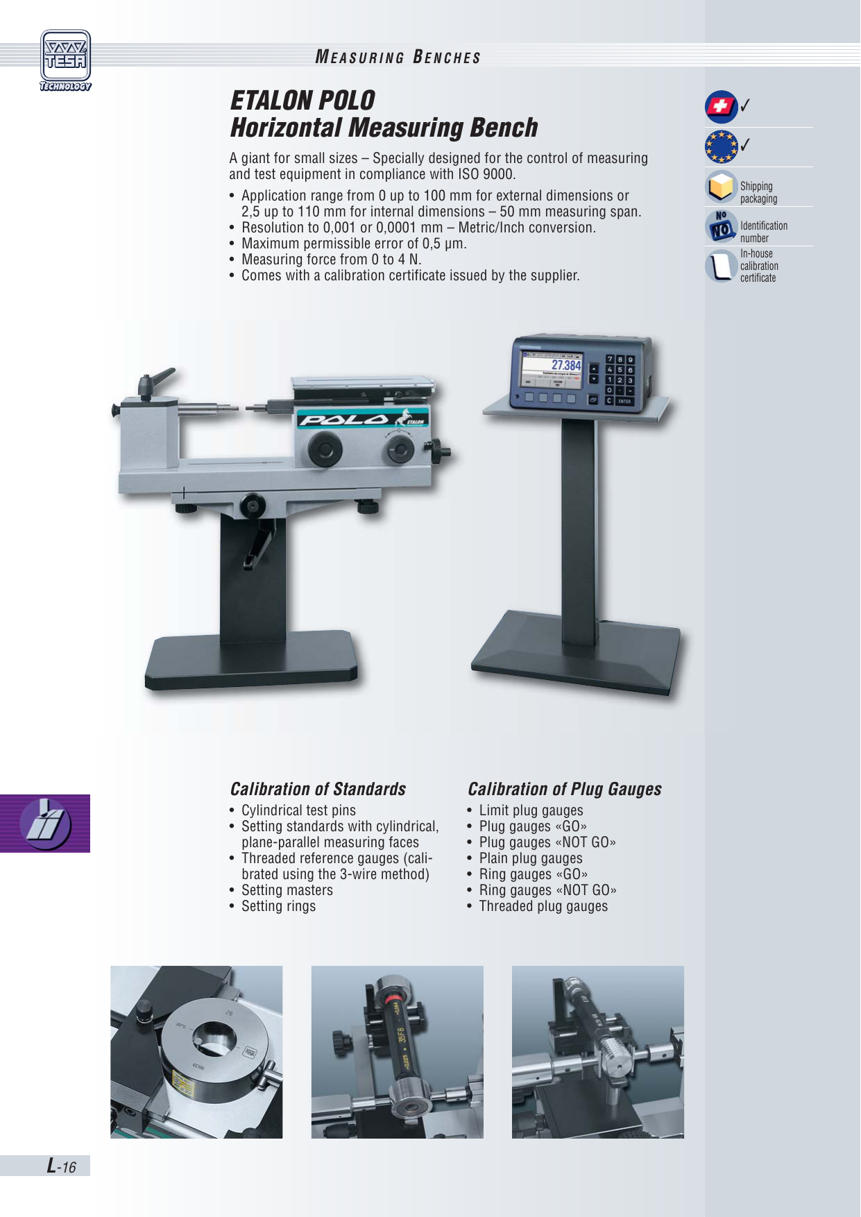 Dial Calipers Model Etalon 125 Europac Precision