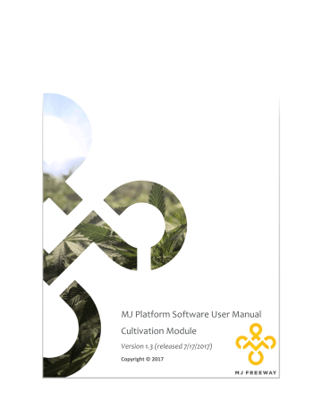 MJ Platform Software User Manual Cultivation Module | Manualzz