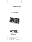 IDE-16052 Installation Guide  - Future Domain
