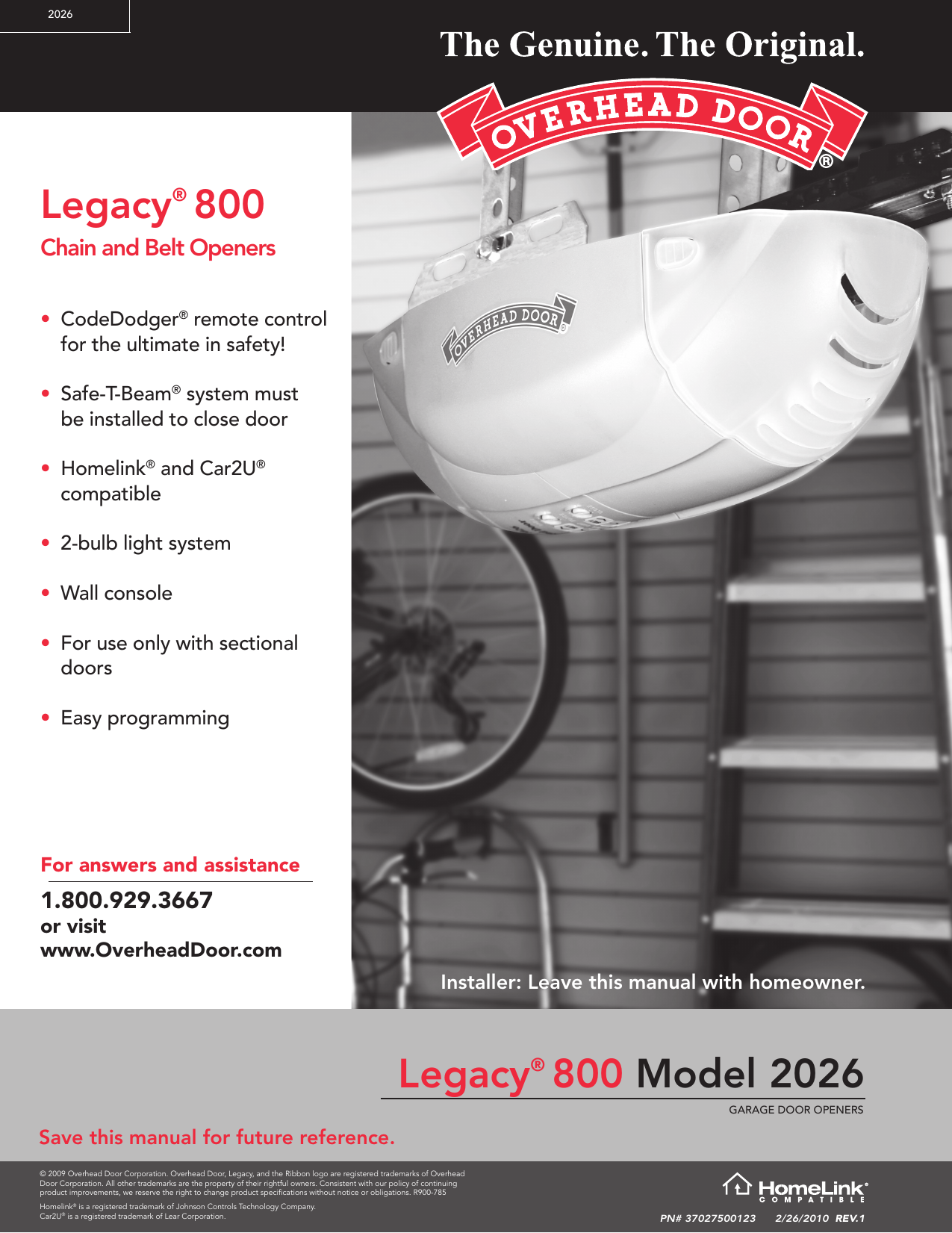 Overhead Door Garage Door Opener Manual