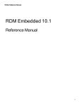 RDM Embedded 10.1 Reference Manual