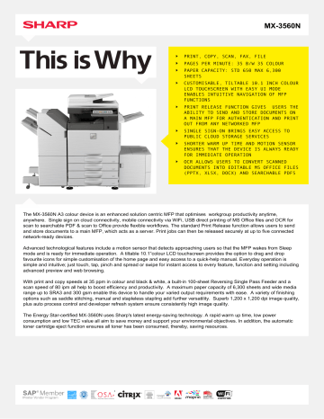 sharp printers home page