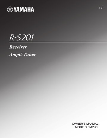 Yamaha R-S201 Owner's Manual | Manualzz