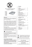 X D10, X D20, X D25, X D30, X D40 User Manual