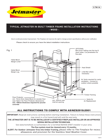 Jetmaster UNIVERSAL 700 SH Installation Instructions Manual | Manualzz