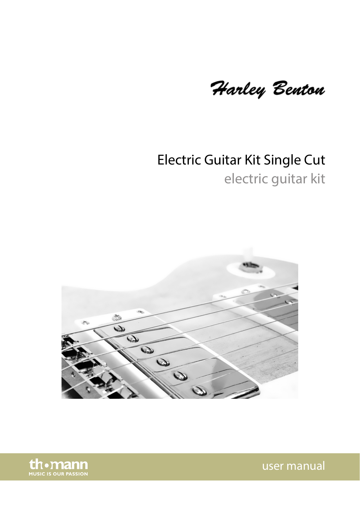 Harley Benton Electric Guitar Kit User manual Manualzz