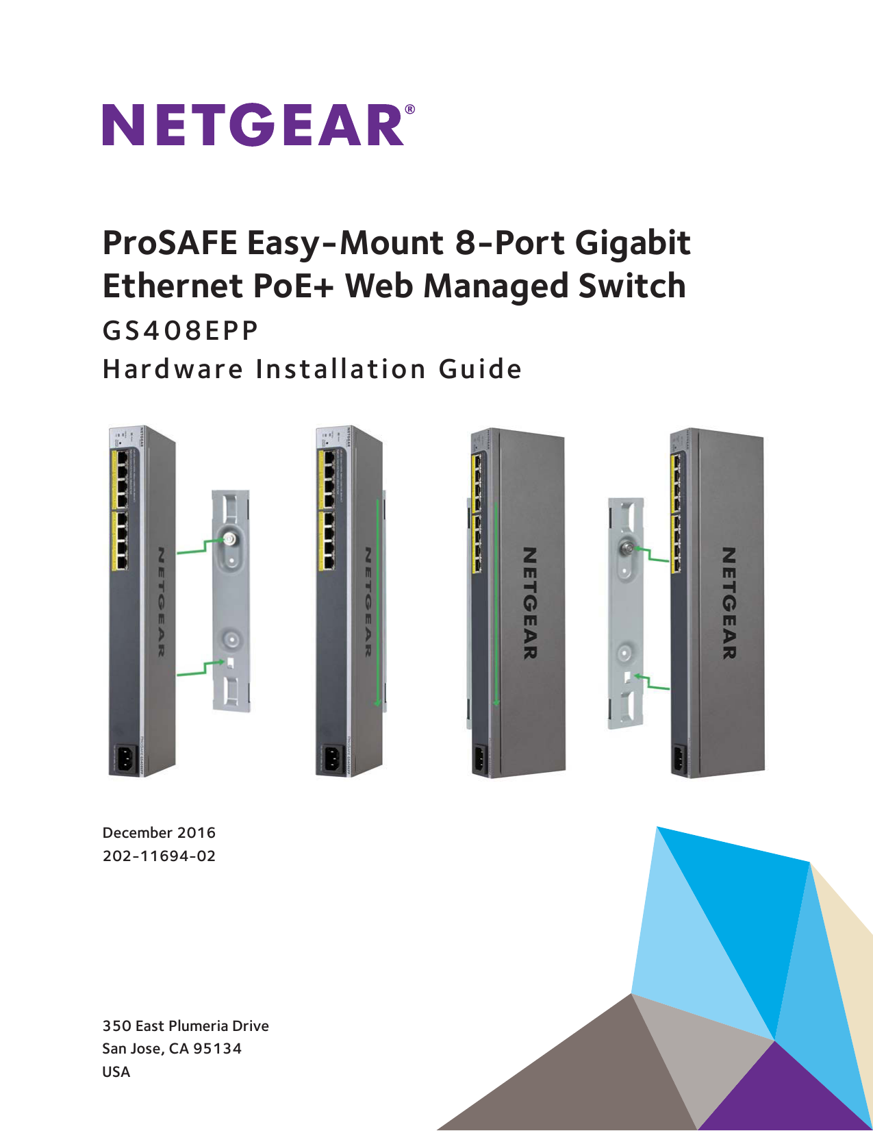 Netgear GS408EPP Hardware Installation Manual | Manualzz