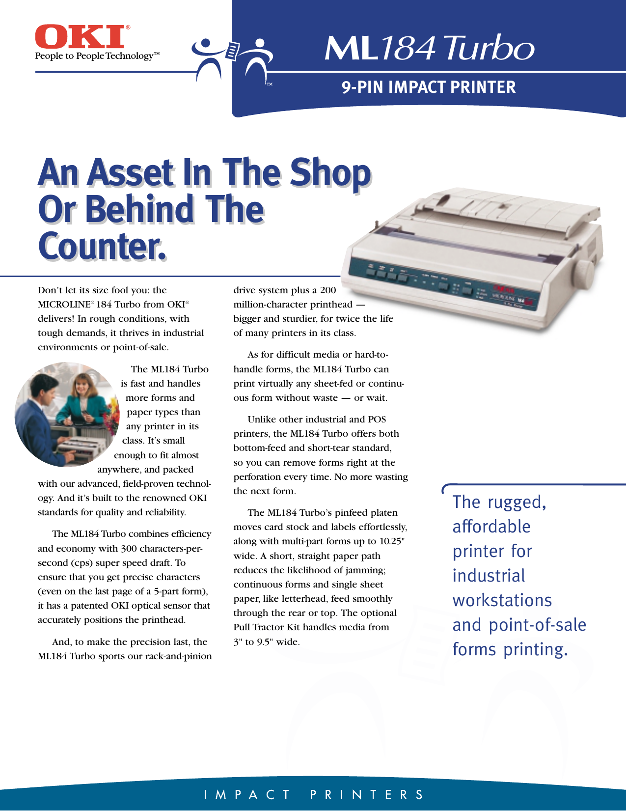 Oki ML184 Printer User manual | Manualzz