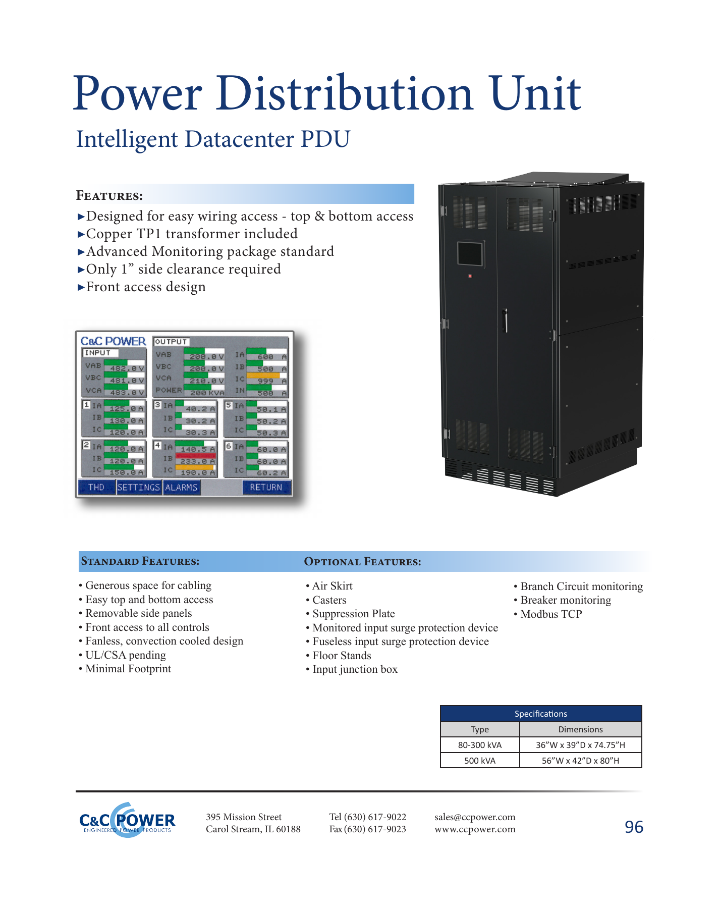 NUOVO Power Distribution Unit Type C-0130 4 VIE ORIZZONTALE libero consegna il giorno successivo 
