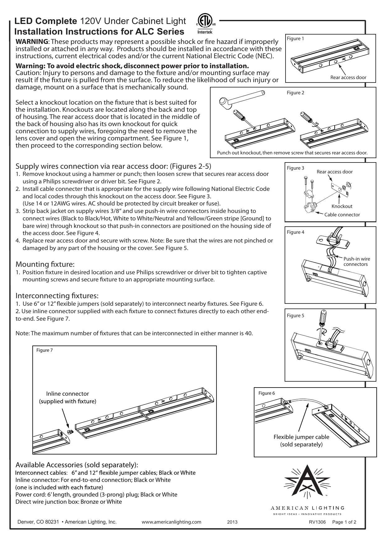 American Lighting Alc 32 Wh Instructions Manualzz American Lighting Alc 32 Wh Instructions Manualzz