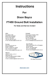 Dixon Bayco FloTech FT450 Ground Bolt Installation Instructions