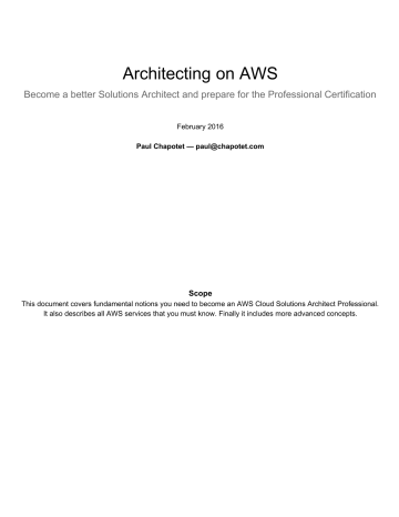 Architecting On Aws Blog Manualzz Architecting On Aws Blog Manualzz