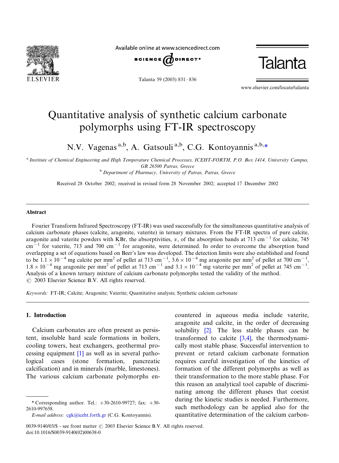 Quantitative Analysis Of Synthetic Calcium Carbonate Polymorphs Manualzz