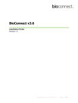 BioConnect v3.6 Installation Guide