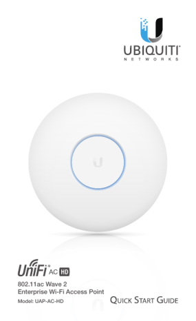 UniFi AP-AC HD Quick Start Guide | Manualzz