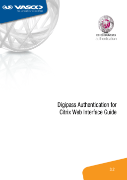 Digipass Authentication for Citrix Web Interface User Guide
