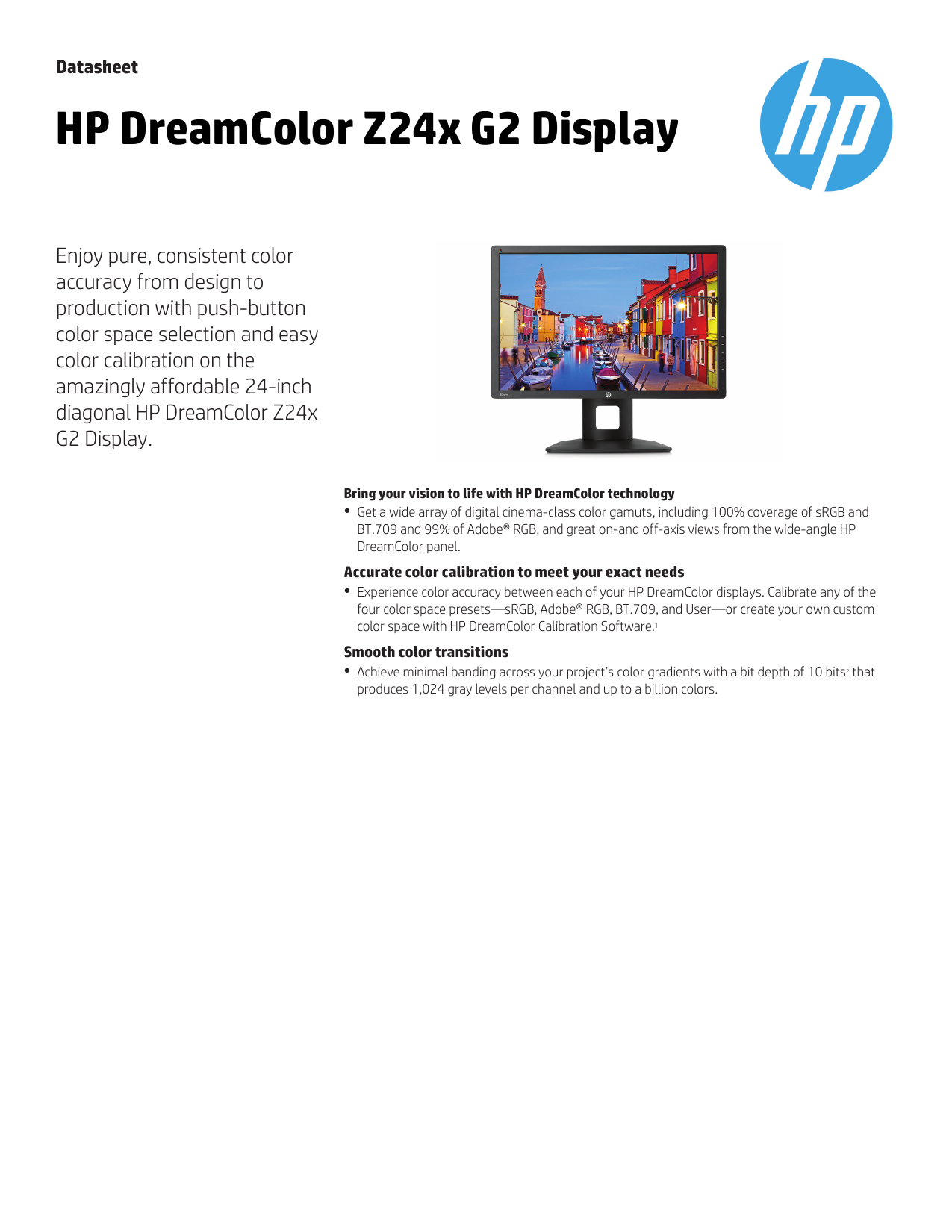 HP DreamColor Z24x G2 Display | Manualzz