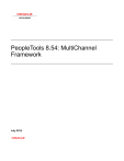 Oracle PeopleTools MultiChannel Framework Manual | Manualzz