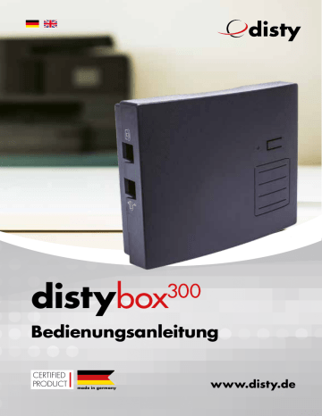 Disty distybox 300 Operating Instructions Manual Manualzz