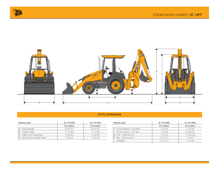 jcb backhoe loader 3c 14ft Manualzz