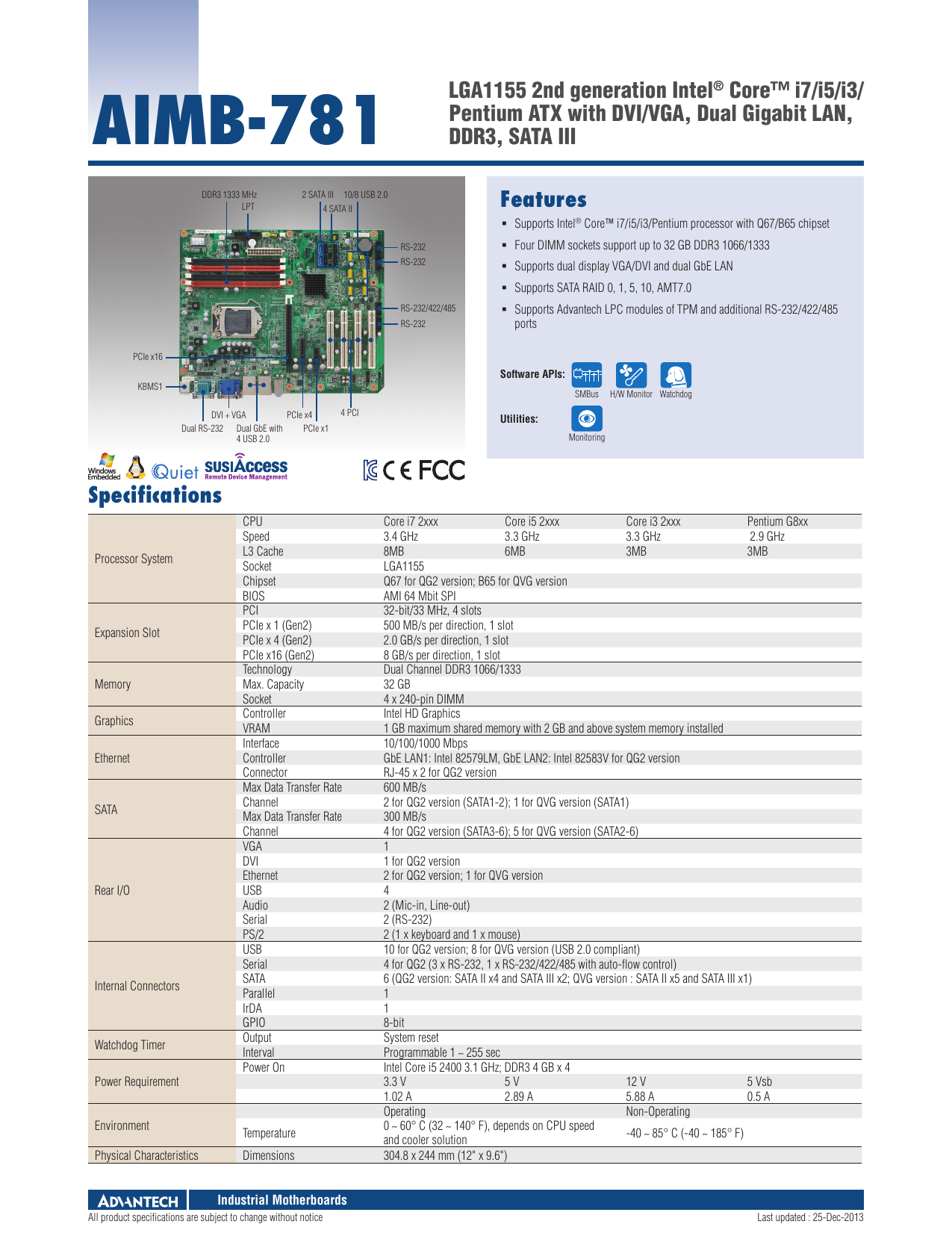 Aimb 781qvg 00a1e Datasheet Manualzz