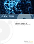 WhatsUp Gold 2016 Installation and Configuration Guide