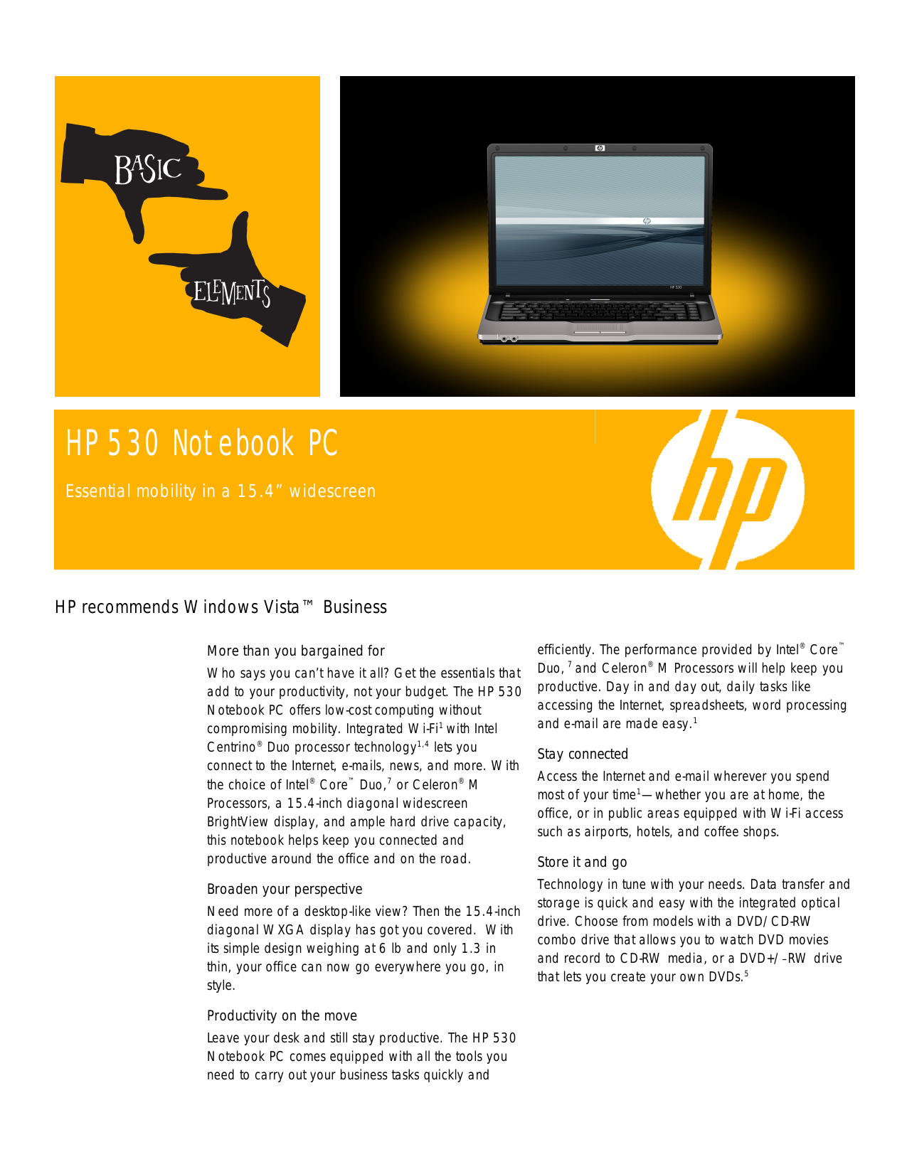 Hp 530 Notebook Pc Pc Laptops Refurbished Laptops Manualzz