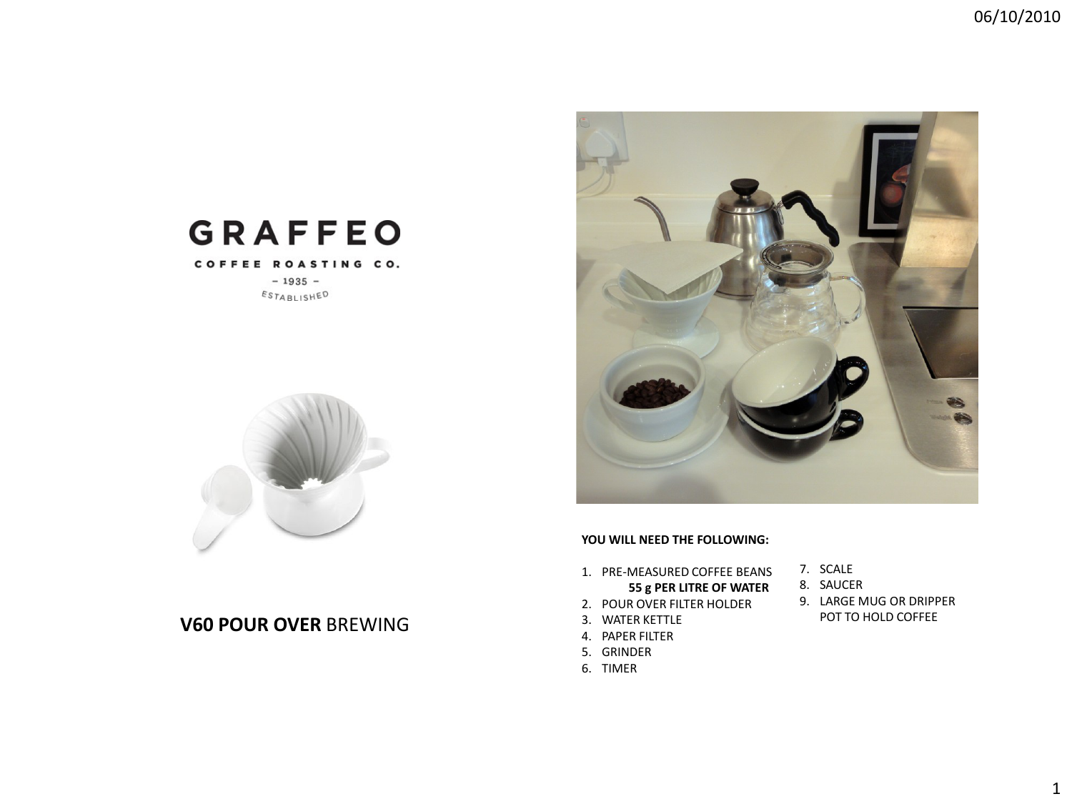 V60 Pour Over Brewing Manualzz