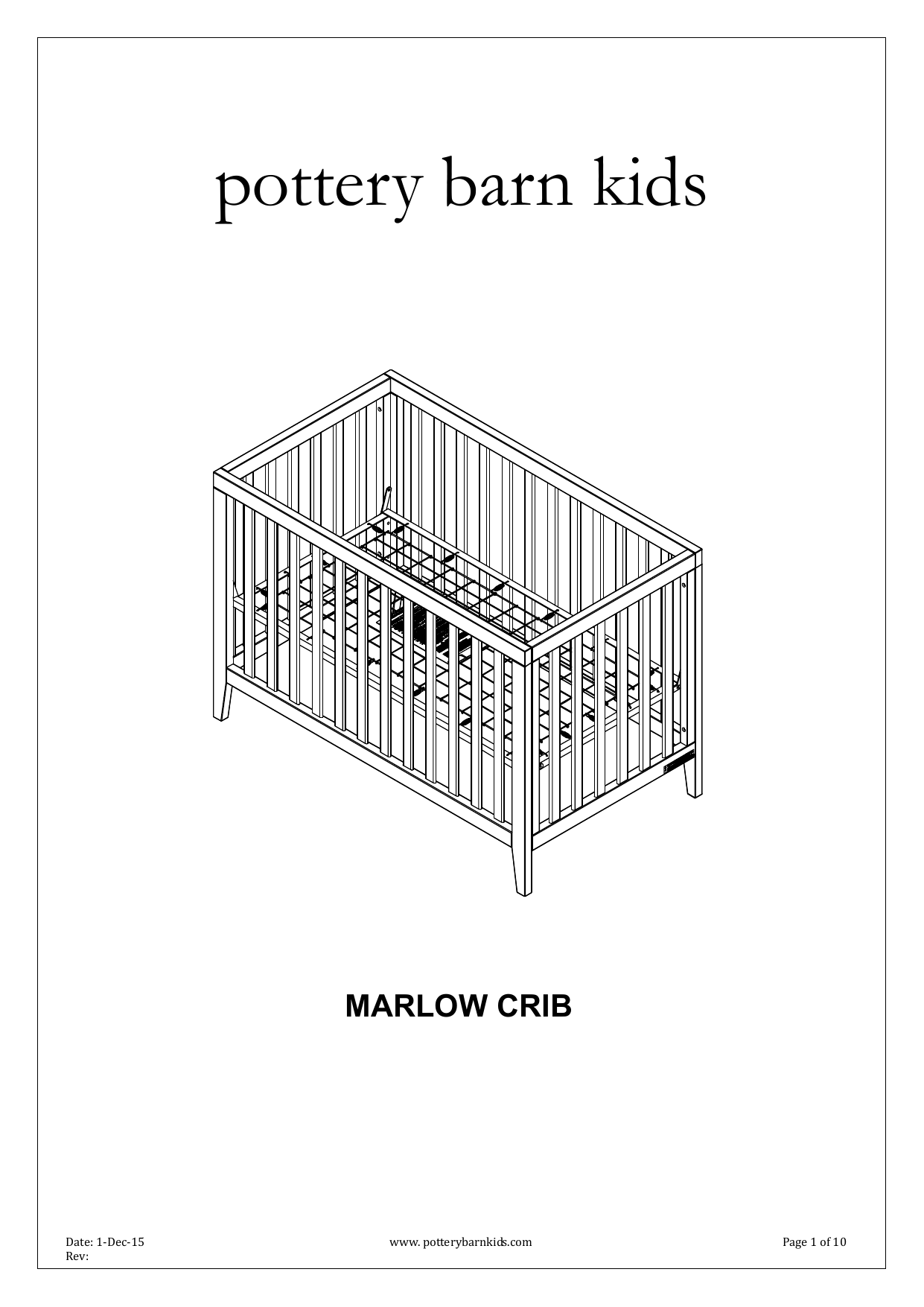 marlow convertible crib