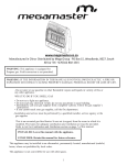 Megamaster space heater User Manual