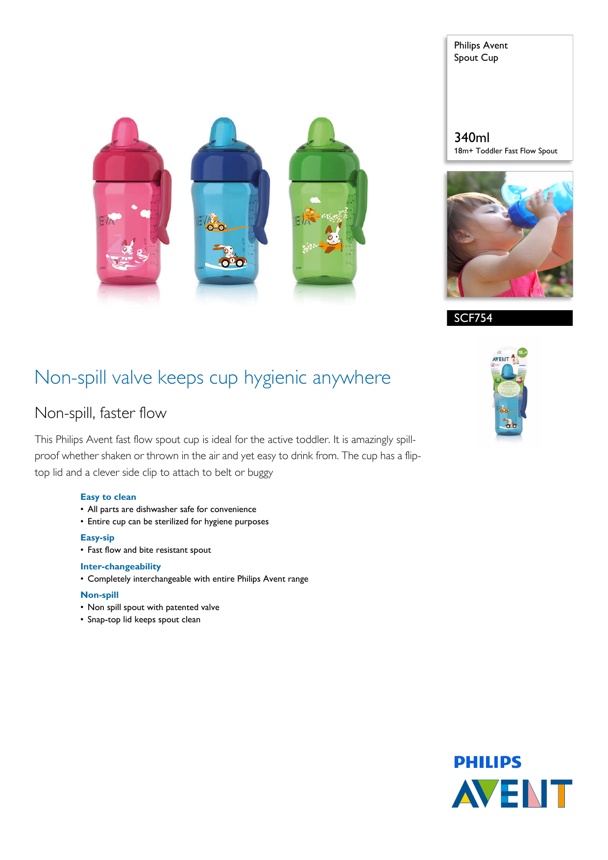 avent fast flow spout
