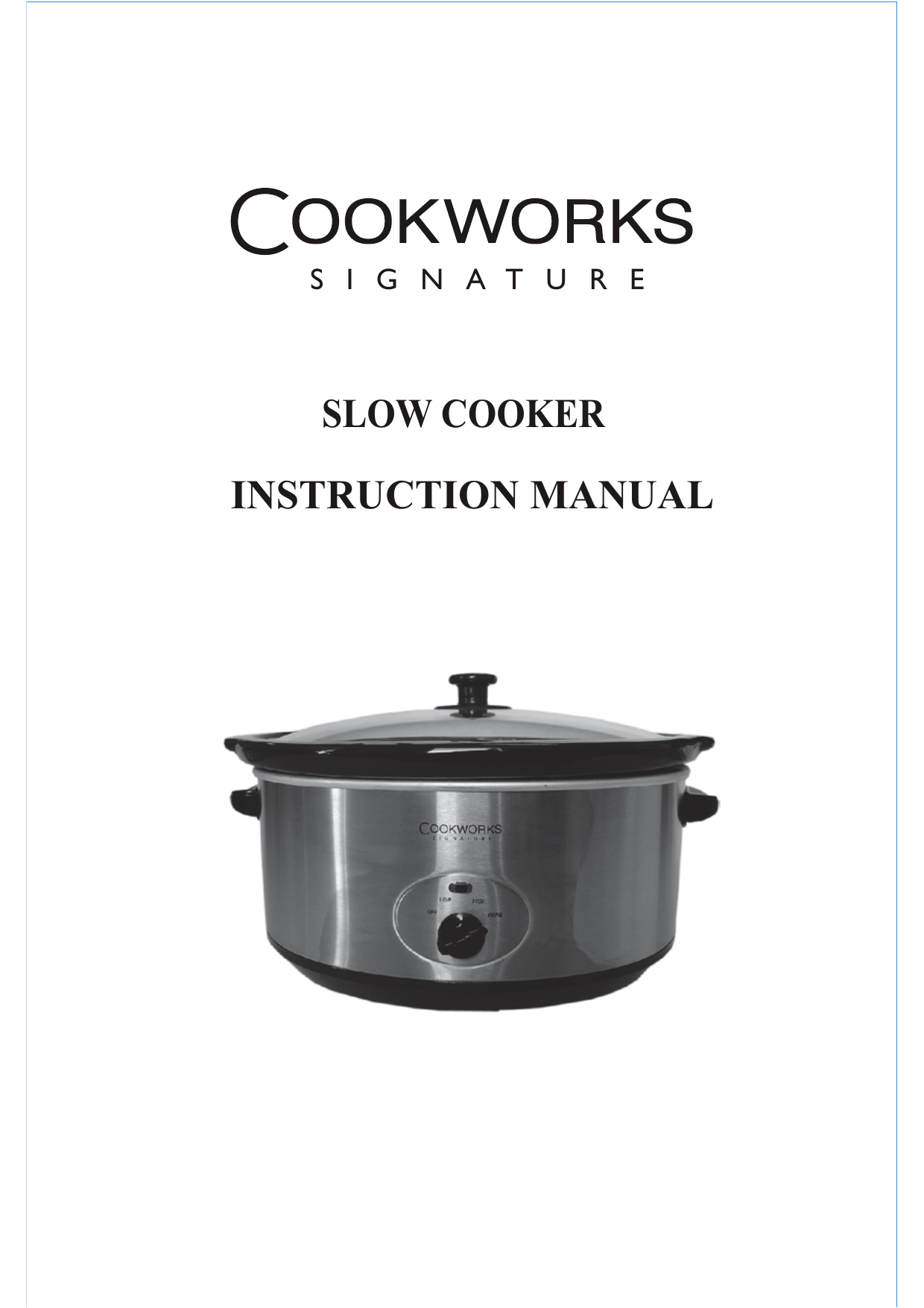 slow cooker user guide