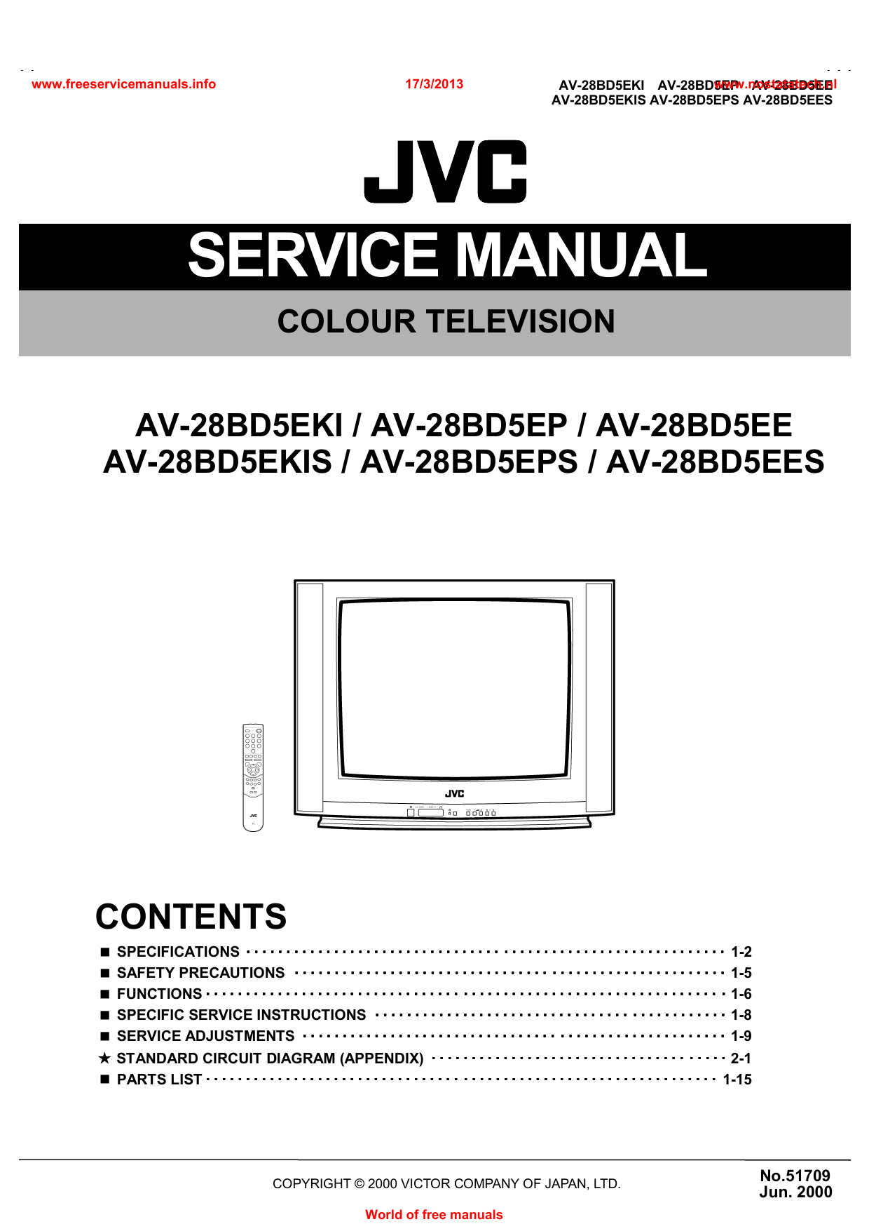 Jvc av 2116ee схема