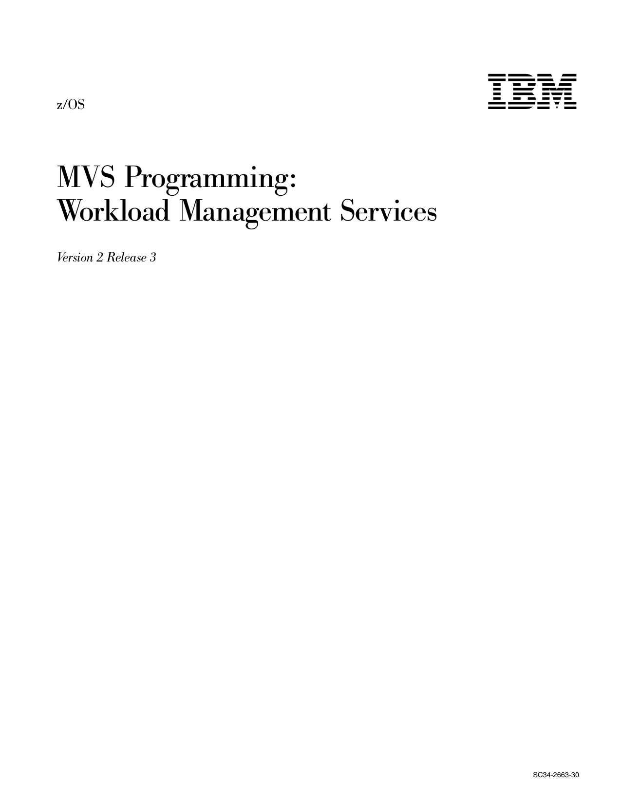 z/OS MVS Programming Workload Management Services Manualzz