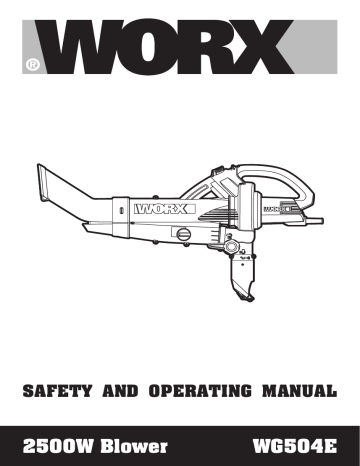 2500W Blower WG504E Manualzz