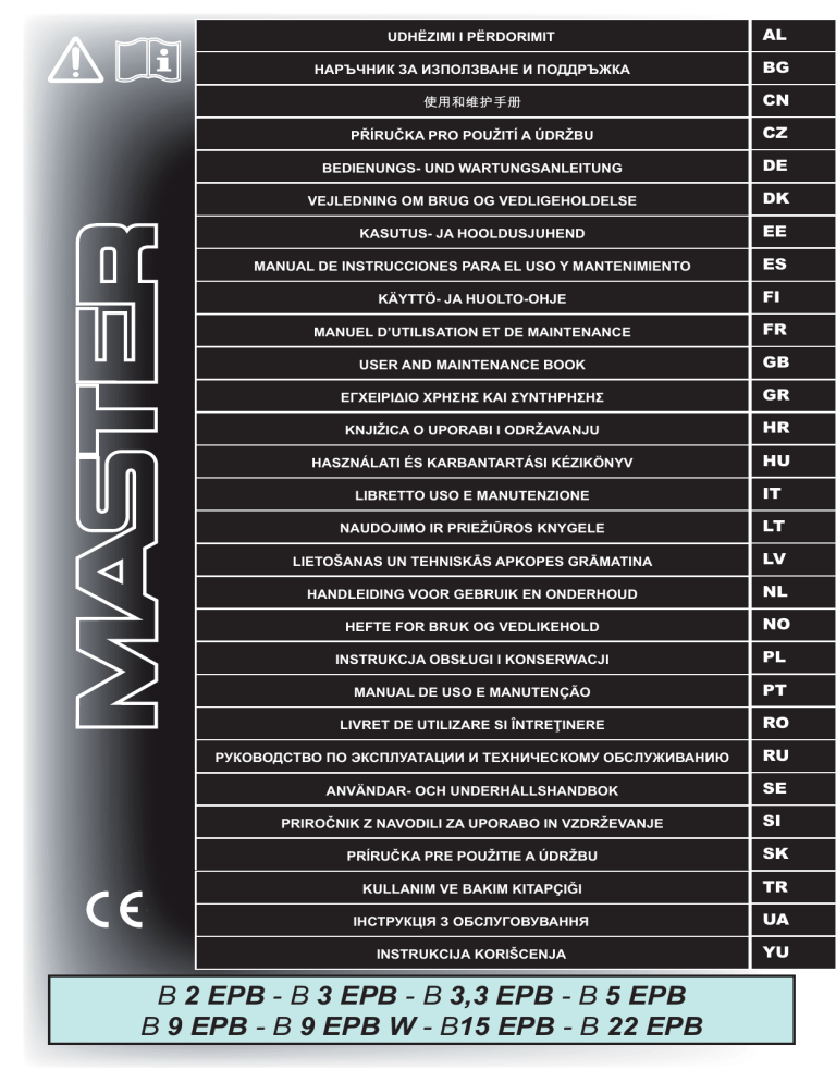 Master Electric B 9epbw 380v 50hz El Manual Del Propietario Manualzz