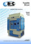 Tumble Dryer DI 325 Instruction Manual