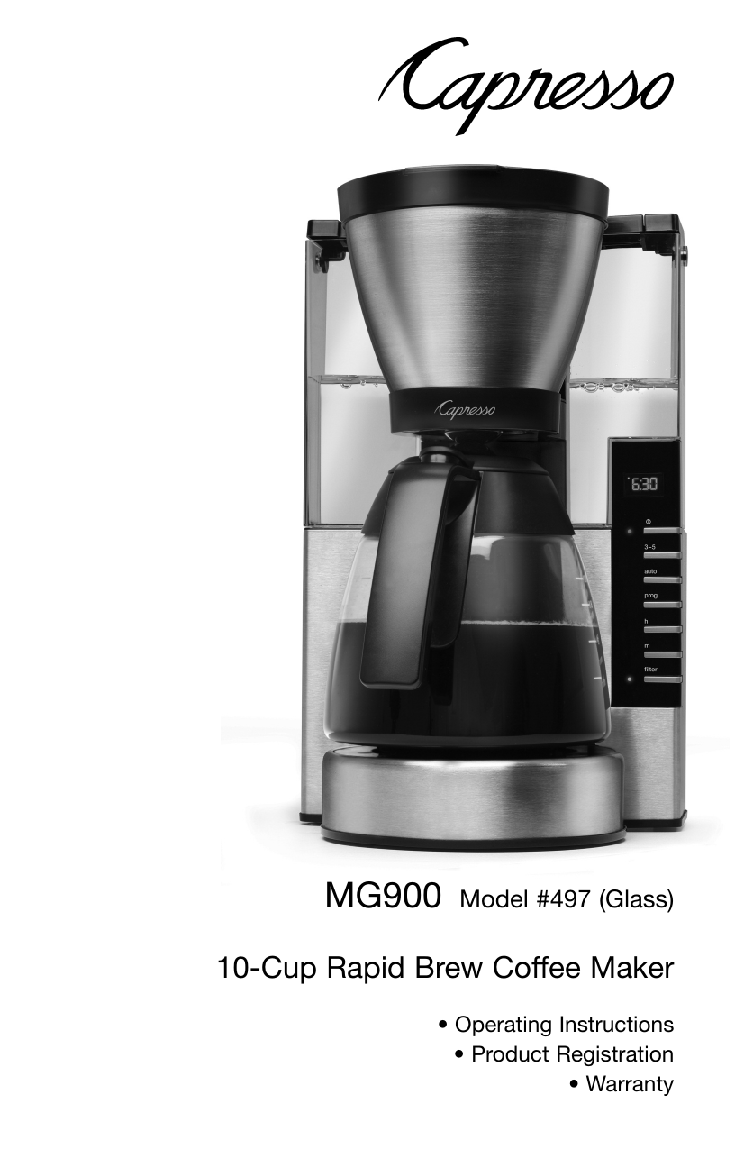 Capresso 497 MG900 Coffee Maker 