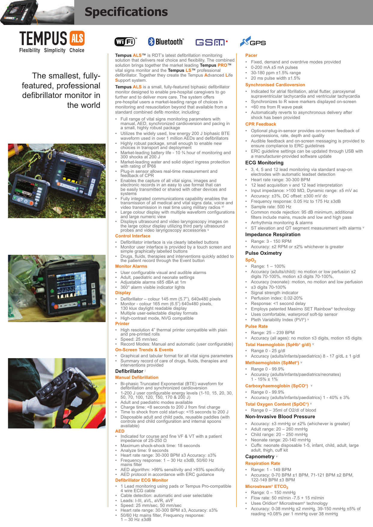 Tempus Als Monitor Defibrillator Rdt Ltd Manualzz