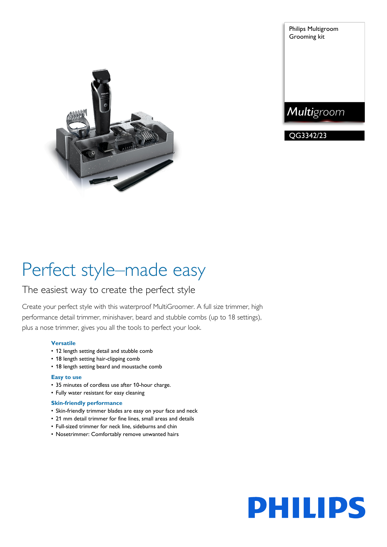 philips multigroom qg3342