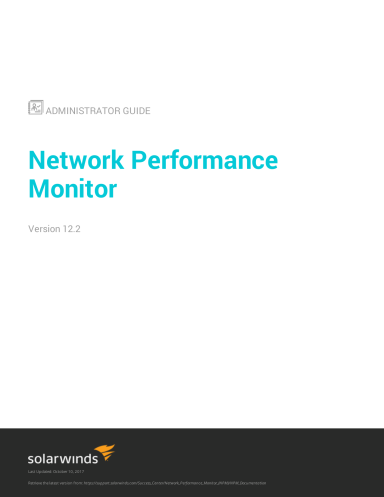 solarwinds network performance monitor 12