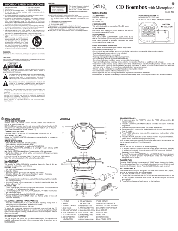 CD Boombox with Microphone  Manualzz