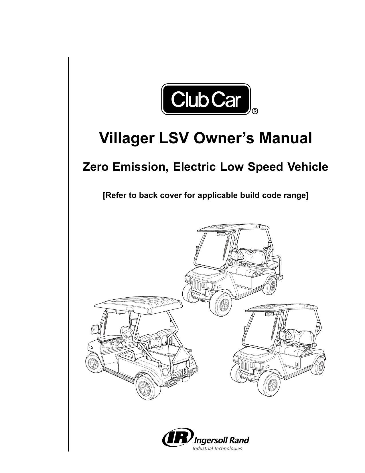 Club Car Villager LSV Owner's Manual | Manualzz