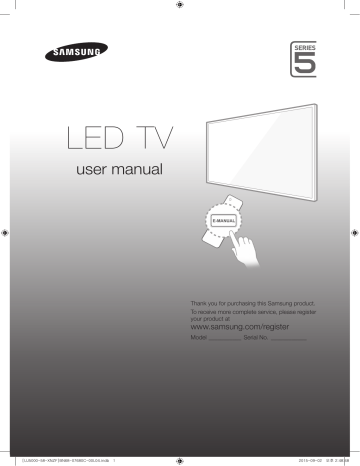 Samsung UE58J5000AW Quick start guide | Manualzz