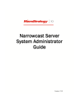 MicroStrategy Narrowcast Server Guide: AI Chat &amp; PDF