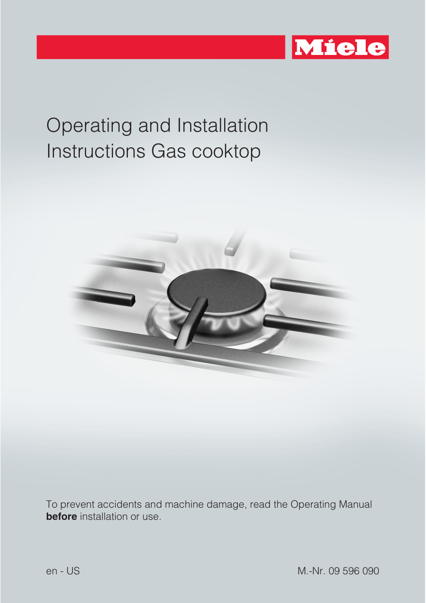 Operating and Installation Instructions Gas cooktop Manualzz